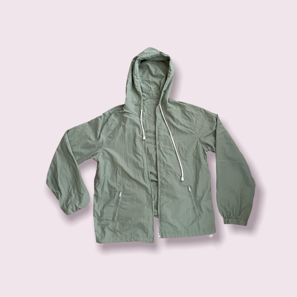 Like New Brandy Melville Sage Green Windbreaker Jacket